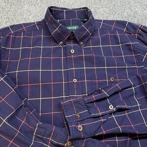 ORVIS Mens Button Down Shirt Long Sleeve Plaid Casual Business Size L